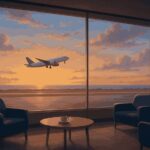 Flight attendant supporting their mental health and connection on a layover